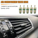 10pcs/set A/C Valve Cores Green for R134a Car Automobile Air Conditioning Valve