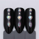 Elongated Water Dropped DIY Tips Glass Stone Manicure Decor Nail Art Rhinestone