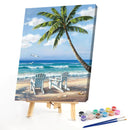 Oil Paint By Numbers Seaside Coloring Picture Digital L455