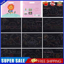 10pcs Puzzle Drawing Toys DIY Car Series Scraping Painting Craft for Kids Adults