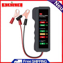12V Car Battery Tester 6 LED Light Battery Alternator for Car Vehicle Motorcycle