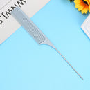 Pro Fine-Tooth Metal Pin Tail Comb Salon Home Plastic Hair Styling Dyeing Bru