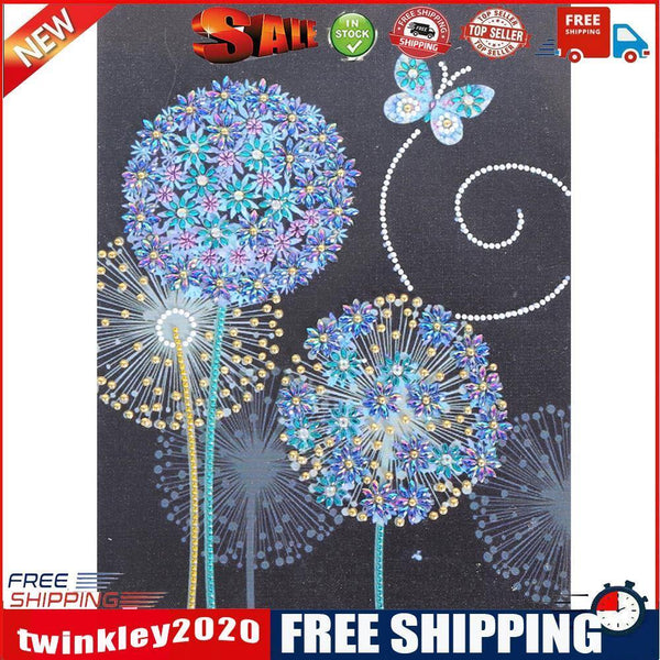 Special Shaped Drill Diamond Painting 5D DIY Dandelion Rhinestone Picture