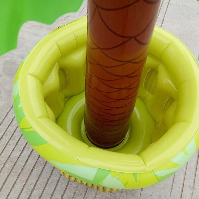 Drinks Palm Tree Ice Bucket Inflatable Pool Float Drinking Cooler Coconut Tree
