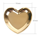Heart Stainless Steel Ring Earring Necklace Jewelry Storage Tray Home Decoration