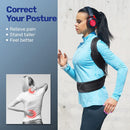Posture Corrector - Adjustable Back Straightener Brace Support (Black L) Newly