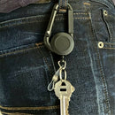 Mulitifunctional Lanyard Clip Badge Reel Clip ID Card Holder Keychain Key Ring