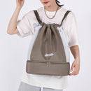 Drawstring Swimming Backpack Fitness Bag Waterproof Pool Dry Wet Bag (Gray)