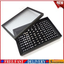 100 Slots Jewelry Ring Display Organizer Case Earring Storage Box Tray Holder