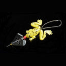 akaddy Fishing Lure False Frogs Shape Soft Bait w/Single Steel Hook (Yellow)