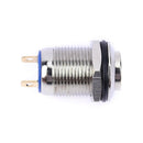 12mm Waterproof High Top Momentary Metal On/Off Push Button Switch