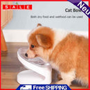 Non-Slip Dog Bowl with Stand Cat Water Bowl 15 Degree Neck Protection