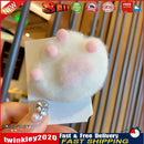 Cute Cat Paw Plush Hair Clip Women Girl Barrettes Princess Hairpin (White) Newly