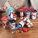 Christmas Large Capacity Candy Tin Box Iron Storage Can Children Gift Boxes