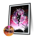 Fairy Under Moon Picture 5D Full Round Drill Kit Rhinestone DIY Diamond Paint