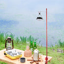 Folding Aluminum Alloy Lantern Mast Stand Removable Lantern Holder
