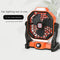 Camping Fan with LED Lamp Portable USB Quiet Cooling Fan for Outdoor Picnic