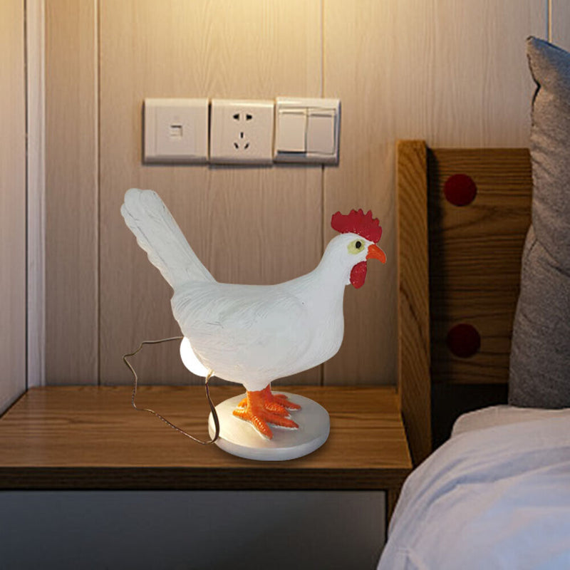 Creative Chicken Lamp Desktop Ornament Bedside Living Home Decor Light (A) Newly