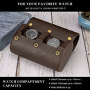 #A Watch Roll Travel Case Portable Retro Leather Display Wristwatch Holder