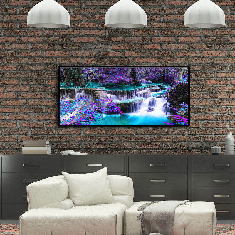 Diamond Embroidery Waterfall Scenery Picture Rhinestone Cross Stitch Home D