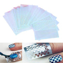 6pcs Nail Polish Art Stencil Stickers Manicure Holographic Decals Hollow Newly