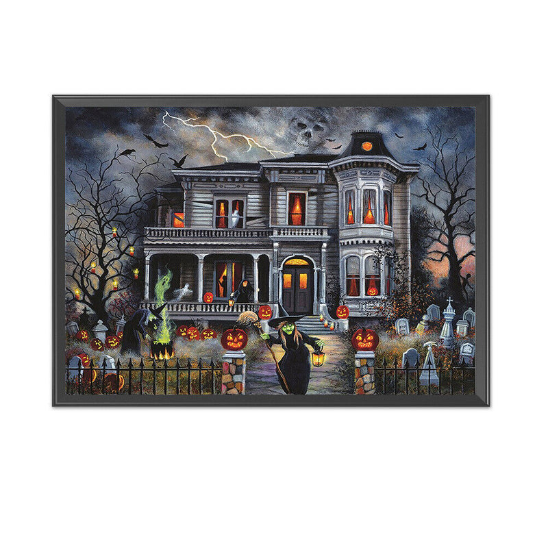 Full Cross Stitch 11CT Halloween Hat Counted Embroidery DIY Needlework Crafts