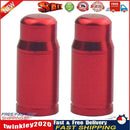 2x Bicycle Presta Tire Valve Cap Aluminum Alloy Bike Valve Cover (Red) Newly