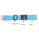 Nylon Travel Tied Cargo Luggage Lash Belt Strap Buckles Camping Kit (Blue) Newly