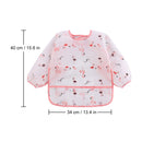 Baby Feeding Bibs Kids Waterproof Long Sleeve Coverall (0-3Years Flamingo) Newly