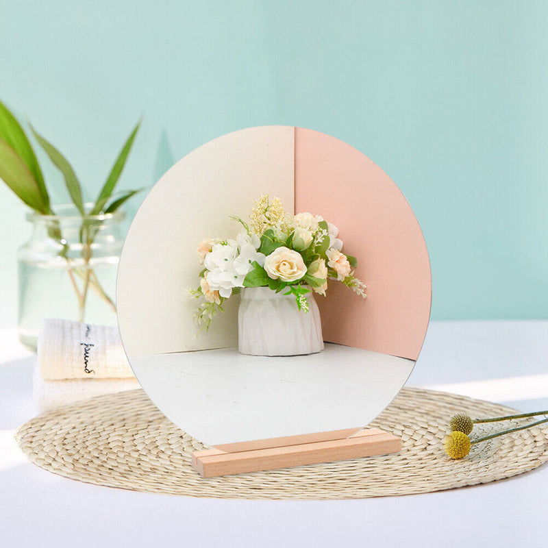 Acrylic Vanity Mirror Irregular Mirror Home Desktop Makeup Decor (JZ011) Newly