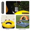 USB Mini Outdoor Inflatable Mat Air Pump Camping Emergency Lighting (White)