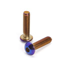6pcs/lot Burnt Titanium Car Steering Wheel Bolts Hex Head Bolts (M5x20mm) Newly