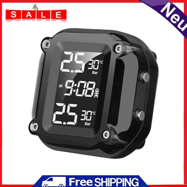 M5 Motorcycle TPMS Tyre Sensor Wireless Motorbike Tire Pressure Monitor System