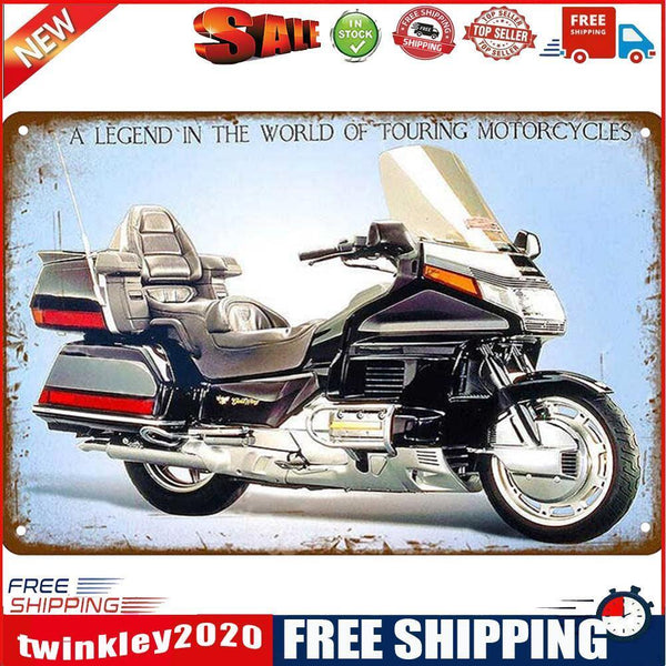Motorcycle Plate Metal Tin Sign Retro Shabby Plaque for Bar Pub Club Cafe