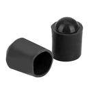 5pcs Billiard Cue Rubber Protective Sleeve Billiard Accessories (Black)