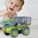 Children Dinosaurs Transport Car Carrier Truck Toys Pull Back Vehicle Trailer