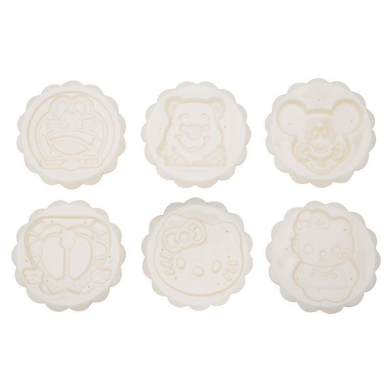 Cartoon Animal 1 Mooncake Mold + 6 Stamps Set DIY Bake Hand Pressure Mould