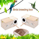 Wooden Small Bird Breeding Box Nesting Budgie House Cage Parrots For Bird B4I1