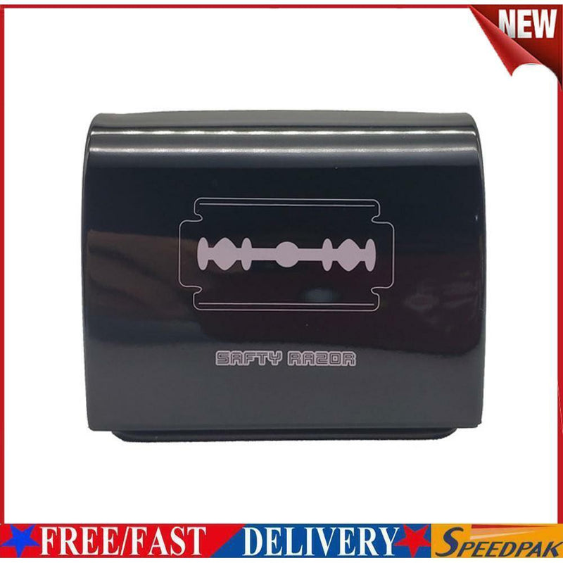 Blade Recycling Box Safety Barber Shop Shaving Razor Blade Storage Tin Case