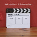 Movie Clap Board 12x10"" Film Slate Clapper Board with Eraser+Pen Black White