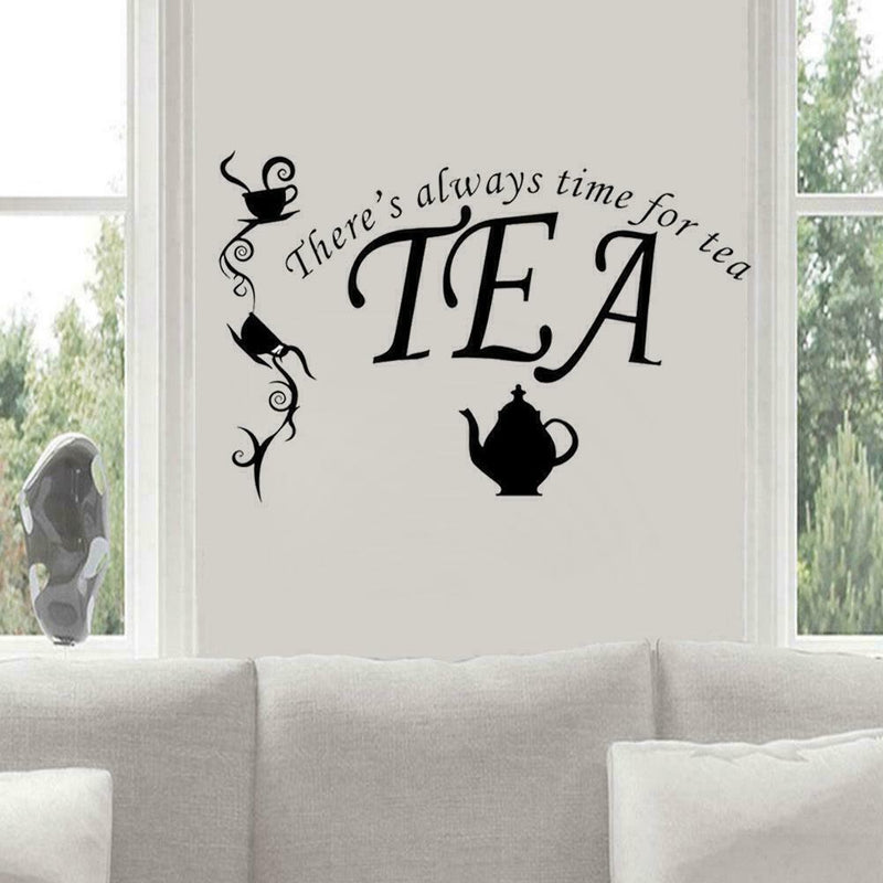 Coffee Wall Stickers Kitchen Vinyl Decals English Decor PVC Stickers DIY P4E9