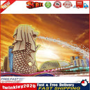5D DIY Part Drill Diamond Painting Merlion Rhinestone Newly