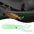 5x Luminous Squid 10cm 8g Lures Crankbait Artificial Soft Fishing Bait (3) Newly