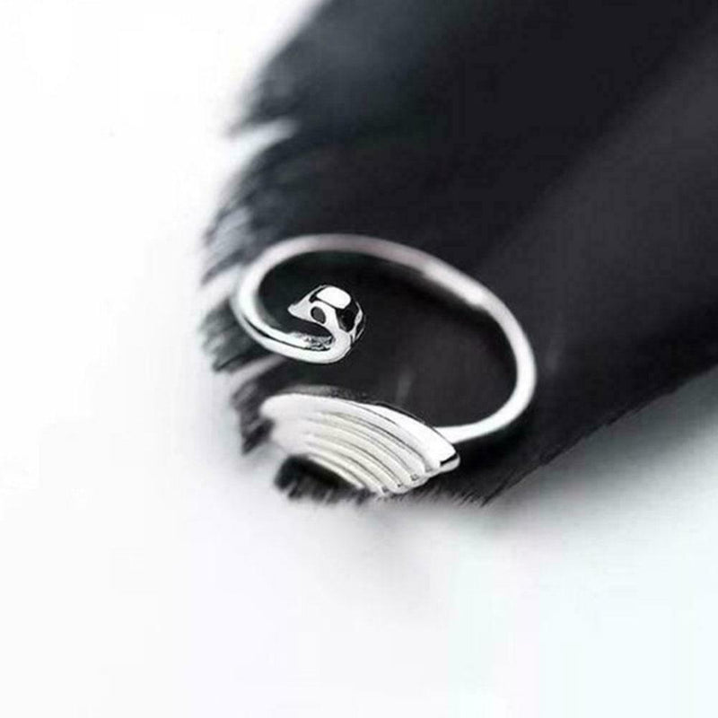 1x Swan Shape Knitting Loop Crochet Ring Thimble Guide Accessories Crafts X4S8