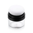 Sponge Puff Container Loose Powder Box Travel Powder Case Portable with Mirror