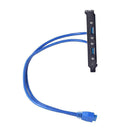 USB 3.0 Back Panel Motherboard USB 3.0 20 Pin to 2 NICE Expansion Baffle L6K0
