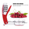 Cherry Pitter - Cherry Pitting Tool with 6 Groove Cherry Stone Pit Remover Tool
