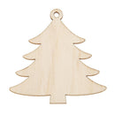 10pcs Wood Christmas Tree Hanging Pendant Xmas Party Ornament Decor (Tree)