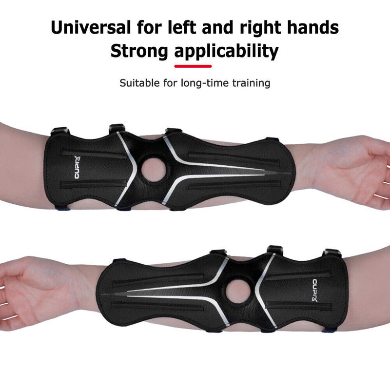 #A Adjustable Arm Guard Brace Protection Archery Bow Arrow Forearm Protector Sle