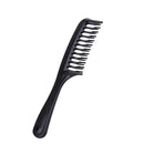 Hairdressing Straight Curly Detangler Hair Combs Salon Hair Styling (Black)